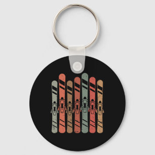 Skifahren Retro Skier Freestyle Bergtour Winter S Schlüsselanhänger