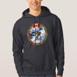 Skifahren Revelstoke Mountain, Kanada, Mann Skifah Hoodie