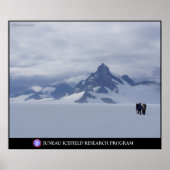 Skifahren Richtung Glacier King in Alaska Poster (Vorne)