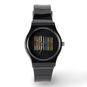 Skifahren - Sammlung von Skischulen Armbanduhr