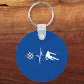 Skifahren Schlüsselanhänger (Vorderseite)
