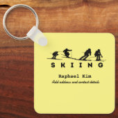 Skifahren Schlüsselanhänger (Vorderseite)