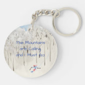 Skifahren Schlüsselanhänger (Rückseite)