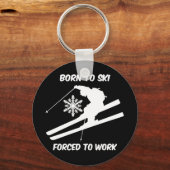 Skifahren Schlüsselanhänger (Vorderseite)
