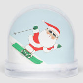 Skifahren Schneeschuhwandern Weihnachtsgeschenk Schneekugeln (Rückseite)