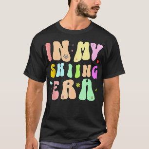 Skifahren Schneeschuhwanderweg Reitstall Funny Ski T-Shirt