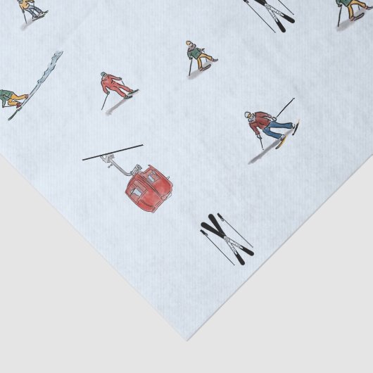 Skifahren Seidenpapier (Ausschnitt)