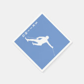 Skifahren Serviette (Ecke)