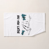 Skifahren Sie später Ski Resort Winterlandschaft Handtuch (Handtuch)