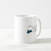 Skifahren Sie später Ski Szene Wintersport Kaffeetasse (VorderseiteRechts)