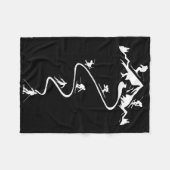 Skifahren Ski Alpin Fleecedecke (Vorderseite (Horizontal))