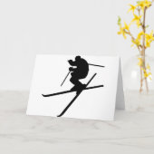 Skifahren - Ski Freestyle Karte (Gelbe Blume)