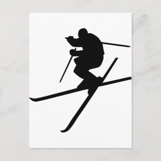 Skifahren - Ski Freestyle Postkarte
