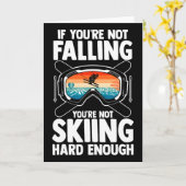 Skifahren Ski Karte (Gelbe Blume)