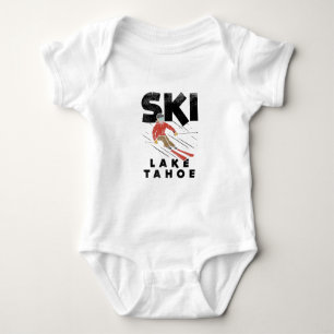 Skifahren - Ski Lake Tahoe Baby Strampler