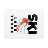 Skifahren - Ski Lake Tahoe Magnet (Horizontal)