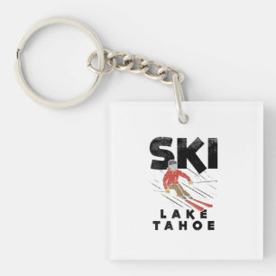 Skifahren - Ski Lake Tahoe Schlüsselanhänger
