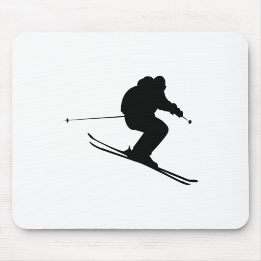 Skifahren Ski Mousepad (Vorne)