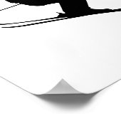 Skifahren Ski Poster (Ecke)