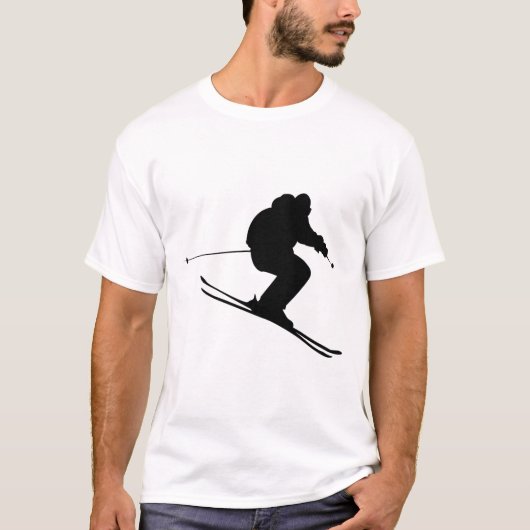 Skifahren Ski T-Shirt (Vorderseite)