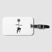 Skifahren - Skifahren Herzschlag Skiverleih Gepäckanhänger (Vorderseite (Horizontal))