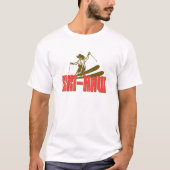 Skifahren Skifahren WintersportCowboy Skifahren T-Shirt (Vorderseite)