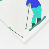 Skifahren Skifahren Winterurlaub Fleecedecke (Ecke)
