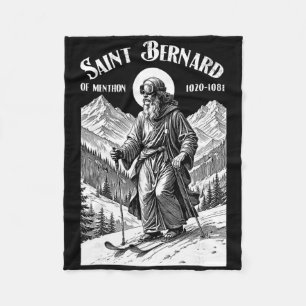 Skifahren Skifahrer Schutzpatron St. Bernhard Vint Fleecedecke