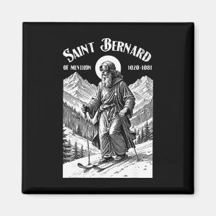 Skifahren Skifahrer Schutzpatron St. Bernhard Vint Magnet