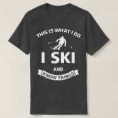 Skifahren Skigebiet Skipiste Skiverleih Idee T-Shirt (Design vorne)