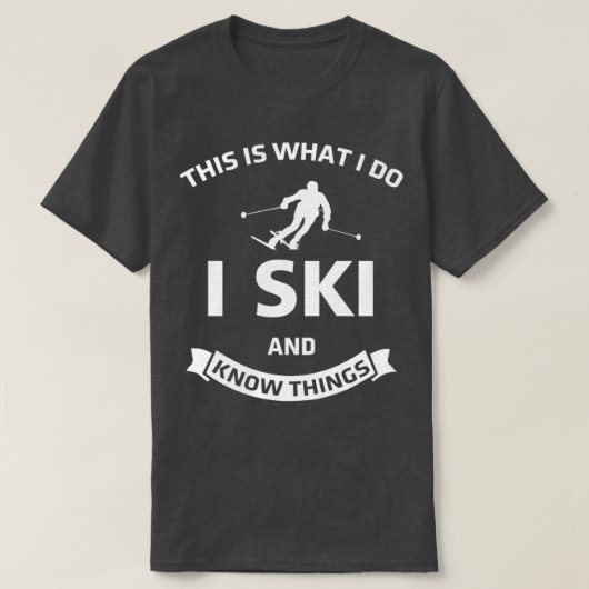 Skifahren Skigebiet Skipiste Skiverleih Idee T-Shirt (Design vorne)