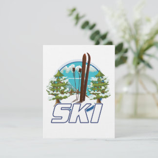 Skifahren, Skiposter-Logo.