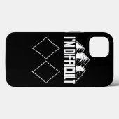 Skifahren Snowboard IM Schwieriges Skifahren Winte Case-Mate iPhone Hülle (Rückseite (Horizontal))