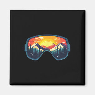Skifahren Snowboard Ski Berge Magnet