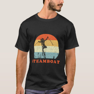 Skifahren Steamboat Springscolorado Vintage Retro T-Shirt
