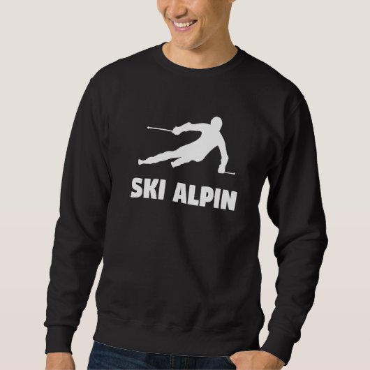 Skifahren Sweatshirt (Vorderseite)