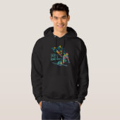 Skifahren über Snowboarden Hoodie (Vorne ganz)