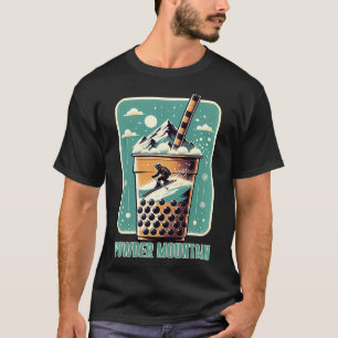 Skifahren und Apres Ski Powder Mountain Utah Winte T-Shirt