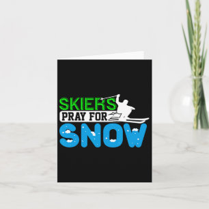 Skifahren und Snowboarden beten für Schneeschuhfah Karte