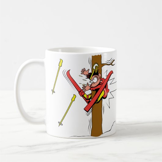 Skifahren-Unfall Kaffeetasse (Links)