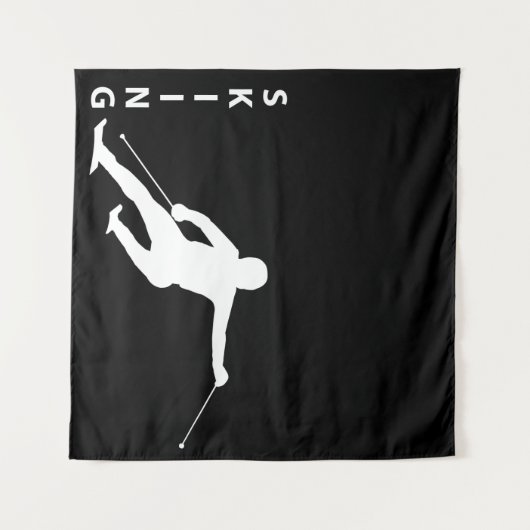 Skifahren Wandteppich (Vorderseite (Horizontal))