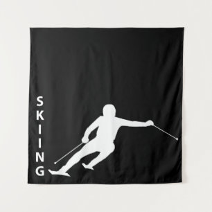 Skifahren Wandteppich