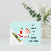 Skifahren Weihnachten (Stehend Vorderseite)