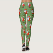 Skifahren Weihnachten Leggings (Rückseite)