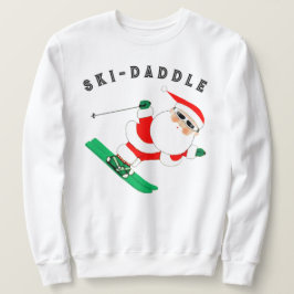 Skifahren Weihnachtsfeiertag Sweatshirt