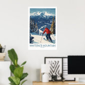 Skifahren Whiteface NY 1 Poster (Heimbüro)