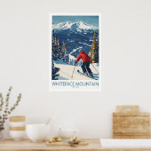 Skifahren Whiteface NY 1 Poster (Küche)