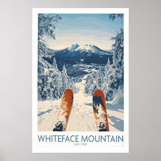 Skifahren Whiteface Poster 1 (Vorne)