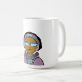 Skifahren Winter Kaffeetasse (VorderseiteRechts)