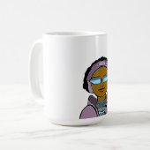 Skifahren Winter Kaffeetasse (Vorderseite Links)